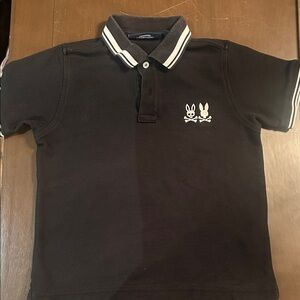 Psycho Bunny Black Polo with White Accents